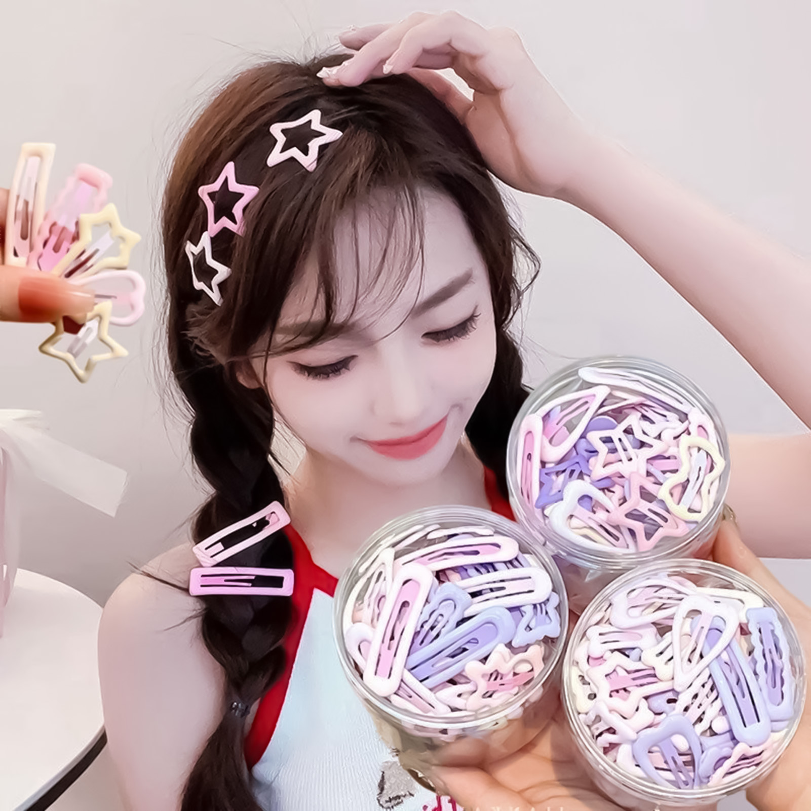 Korean Women Lifestyle - Набор из 3 заколок для волос